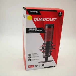 NEW HyperX QUADCAST USB Microphone w/ Anti-Vibration Shock Mount 4P5P6AA (007) - Photo 1/6
