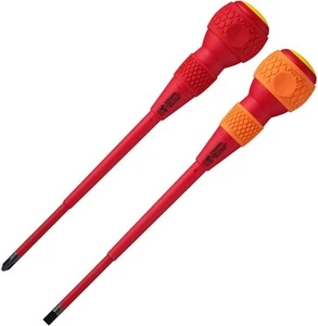 VESSEL Ball Grip Insulated Screwdriver Set of 2 +2x150 / -6x150 202PS-2 - Picture 1 of 6