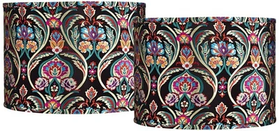 Springcrest Bohemio Bordado Juego de 2 Tonos de Tambor 15x15x11 (Araña) Foto 1 de 4