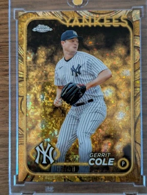 Gerrit Cole Gold Mini Diamond /50 2024 Gilded Collection Refractor - Image 1 of 2