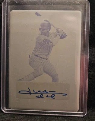 2022 Leaf Trinity Print Used Plate Juan Soto Auto 1/1 - Image 1 of 3
