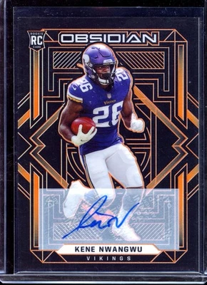2021 Panini Obsidian #135 Kene Nwangwu RC Electric Etch Orange Rookie Auto /75 - Image 1 of 2