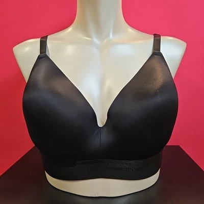 Nuevo con etiquetas Sujetador Victoria's Secret Rosa en Todas Partes Inalámbrico Convertible Negro Talla 38D Foto 1 de 4