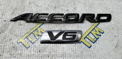 03-07 Honda Accord V6 maletero logotipo insignia cromo emblema 04 05 06 2007 sedán OEM Foto 1 de 4