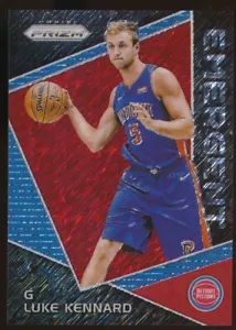 2017-2018 Panini Prizm FOTL Luke Kennard Emergent #EM-LUK 2/8 Red Shimmer Rookie - Picture 1 of 2
