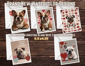 American Bulldog - Set di 10 biglietti per banconote vuoti all'interno con buste #04 - Foto 1 di 1