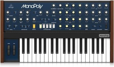 Behringer MonoPoly 37-Key Analog 4-Voice Polyphonic Synthesizer JP NEW - Image 1 of 4