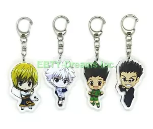 4er Set Hunter x Hunter Anime Acryl Schlüsselanhänger Killua Gon Kurapika Leorio v3 - Bild 1 von 2