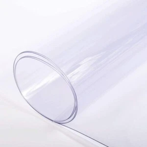 10-Gauge Clear Plastic Vinyl Fabric - 54" Wide PVC 1 3 5 15 20 30 50 yd. Rolls - Picture 1 of 6