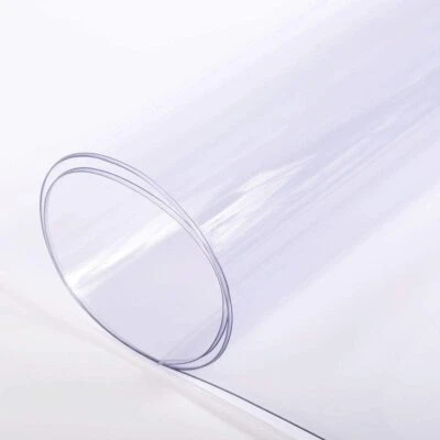 30-Gauge Clear Plastic Vinyl Fabric - 54" Wide PVC 1 3 5 10 15 20 40 yd. Rolls - Image 1 of 4
