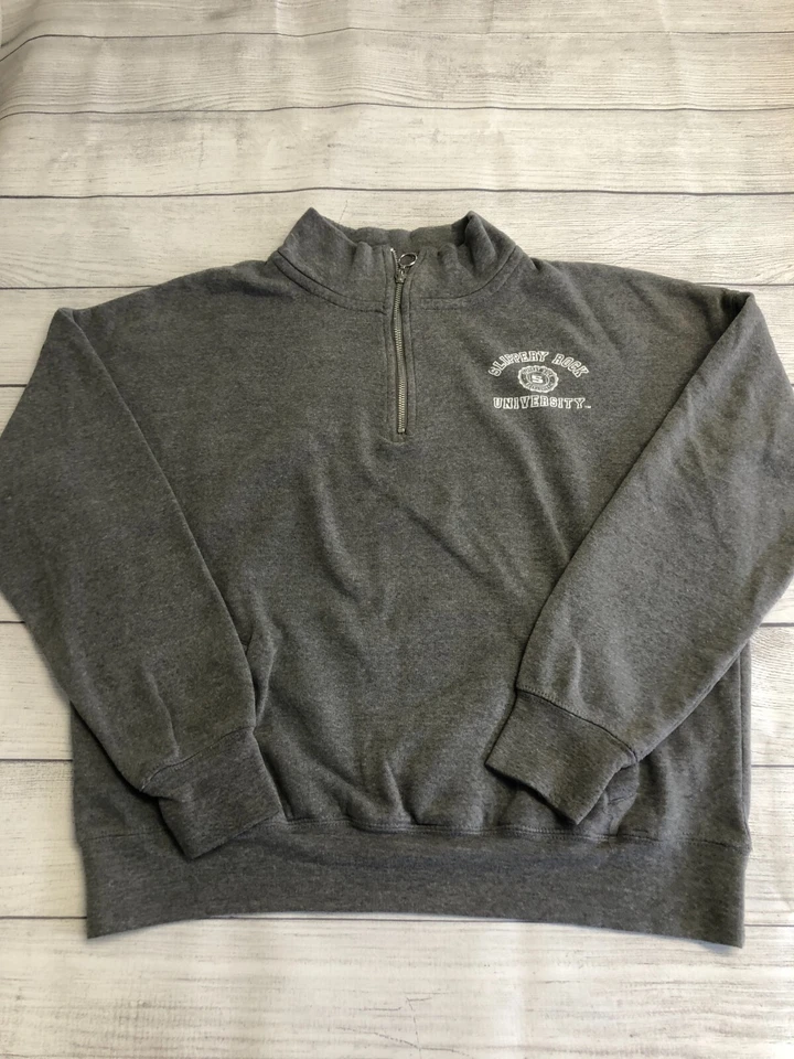 Slippery Rock University Pullover Womens Large 1/4 Zip Sweatshirt Pullover Gray - Изображение 1 из 4