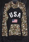 LULAROE AMBER Hoodie 3XL CAMO USA AMERICAN FLAG NWT RARE !!!
