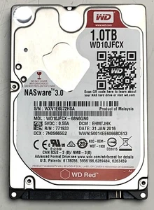 Western Digital WD-Red NAS3.0 HDD - 1TB WD10JFCX-68N6GN0 Festplatte intern 2,5" - Afbeelding 1 van 1