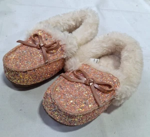 Toddler Girls's Medora Slip-On Slippers Glitter Pink - Cat & Jack Size 9 (B-778) - Picture 1 of 1