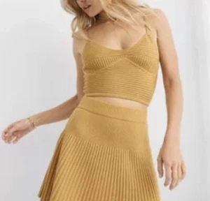 Aerie Take Charge Ribbed Corset Tank Womens Size Large - Picture 1 of 7