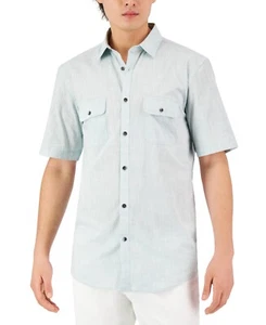 Camisa con botones Alfani para hombre Warren en azul como nueva talla X grande nueva con etiquetas - Imagen 1 de 1
