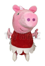 PEPPA PIG CUDDLE PLUSH! MEDIUM RED DRESS SOFT PILLOW PAL 17" NWT [BALLERINA]