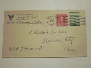 WWII US 1943 KEARNEY NEBRASKA VICTORY RETURN ADRESS COVER - Bild 1 von 3