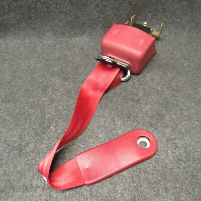 1992-96 Ford F150 F250 Extended Cab LH Rear Seat Belt Retractor H-4117 Red 13239 Foto 1 de 4