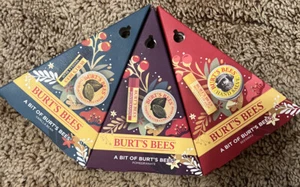 LOT OF 3- Burt's Bees A Bit Of Burt's Bees - Lip Balm & Hand Salve - Picture 1 of 2