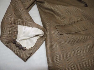 Belvest Men's 2 button dual vents functional sleeve silk & wool jacket coat 44 R - Picture 1 of 11