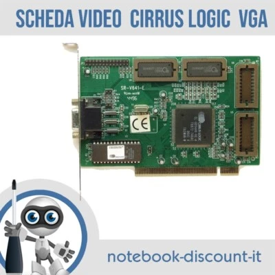 Scheda Video CIRRUS LOGIC VGA  CL-GD5440  1MB ,  PCI    RETRO - Immagine 1 di 4