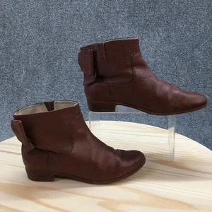 Kate Spade New York Boots Womens 7 M Prospect Bow Ankle Booties Brown Leather - Picture 1 of 17