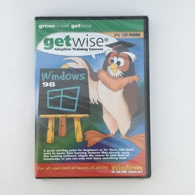 Getwise Adaptive Training Courses Windows 98 (PC CD-Rom) Factory Sealed - Image 1 of 2