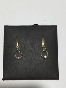 orecchini pendenti/palo oro giallo 10 kt vintage - Foto 1 di 3