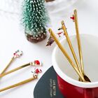 Decor New Year Xmas Gifts Stainless Steel Coffee Spoon Tableware Table Ornament