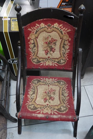 Antique Officer's Folding  Chair Cover