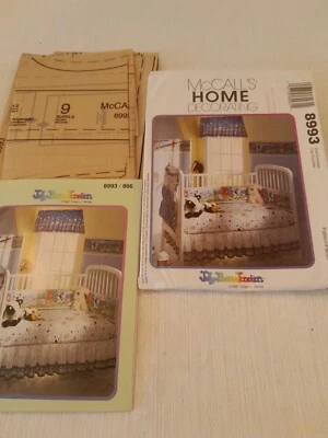 McCalls Baby Room Pattern 8993/866 Nursery Sewing - Image 1 of 4