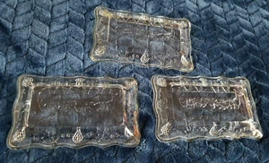 Tiara Indiana Glass Mini The Lord's Supper Trays - Clear Crystal =5.5" x 3.25" - Picture 1 of 4