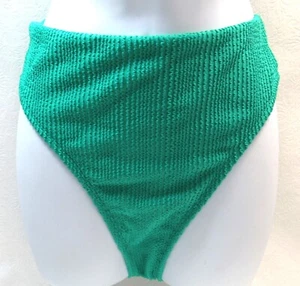 Traje de baño parte inferior azul marino antiguo para mujer cintura extra alta corte francés talla 3X nuevo verde azulado - Imagen 1 de 6