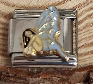 Fee Fantasie Mädchen Engelsflügel 9 mm italienischer Charm Armband Link Geburtstagsgeschenk - Bild 1 von 1