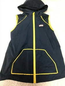 NWT Navy Blue HUNTER Polyester Sleeveless Vest with Hood - Youth L 10/12 - Picture 1 of 4