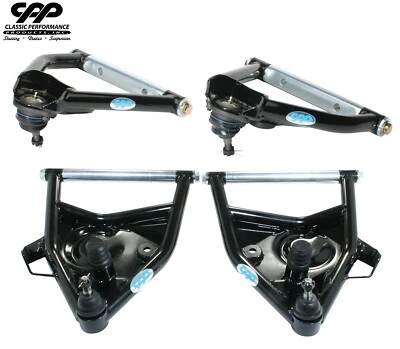 63-70 CHEVY C10 GMC CAMIÓN DELANTERO NEGRO SUPERIOR/INFERIOR CONTROL BRAZOS A **HECHO EN EE. UU.** Foto 1 de 4