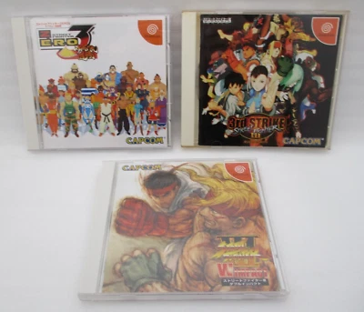 Dreamcast Street Fighter III W Impact, 3rd Strike, Zero 3 3Games Japan Dc - Bild 1 von 4