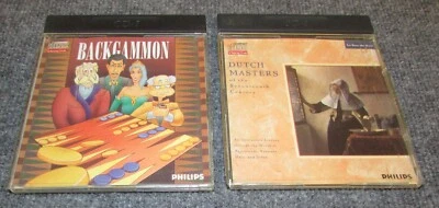 Lot of 2 Philips CD-i Games Backgammon & Dutch Masters Fast Shipping! - Image 1 of 3