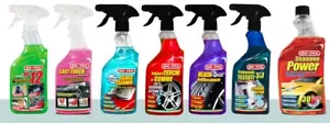 KIT LAVAGGIO PULIZIA INTERNI ESTERNI GLASS CERCHI SHAMPOO AUTO PRODOTTI MA-FRA - Foto 1 di 5