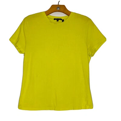 Theory Neon Yellow Pima Cotton Short Sleeve Size L - Image 1 of 4