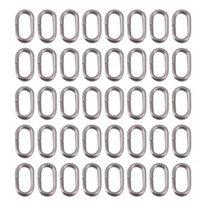 100 Pcs Bague De Pêche Au Bateau À Double Anneau Carpe Pivotante Connecteur - Photo 1/12