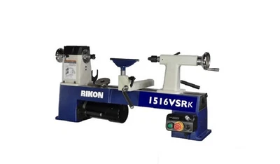 Rikon 12 Inch X 16-1/2 Inch Vsr Midi Lathe With 4-Jaw Chuck - Image 1 of 3