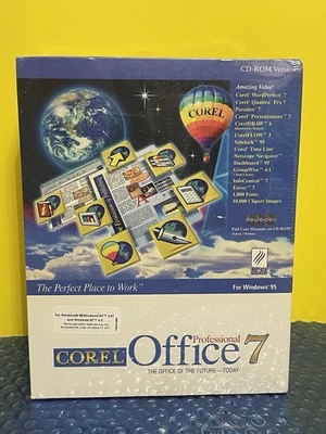 Corel Office 7 Professional 1996 New In Sealed Box User Manuals CD-ROM - Image 1 of 4