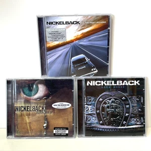 Nickelback 3 CD Music Album Collection Silver Side + Right Reasons + Dark Horse - Picture 1 of 5