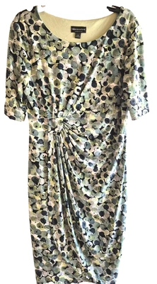 Vestido tejido elástico CONNECTED APPAREL - 14 - cuello redondo, mangas cortas, envoltura sintética Foto 1 de 4