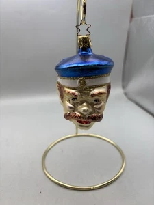 Made in Germany Weihnachtsschmuck aus mundgeblasenem Glas - Matrosenkopf - Bild 1 von 2