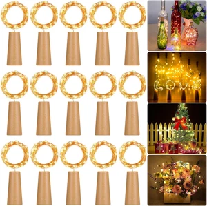 15 Pezzi Luci per Bottiglia,2M 20 LED Lampada Bottiglia Luci LED Decorative,Tapp - Foto 1 di 12