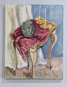 Estate Sale Collection Texas Artist Acrylic Painting on Canvas 16" x 20" Signed - Bild 1 von 9