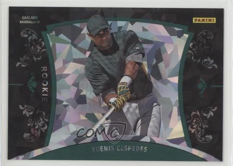 2012 Panini Black Friday Cracked Ice /25 Yoenis Cespedes #45 Rookie RC - Image 1 of 2